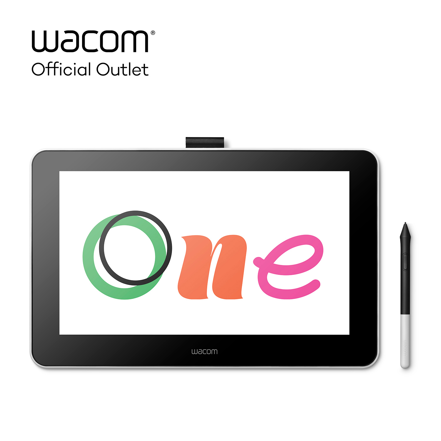 Used Wacom One Digital Drawing Tablet with Screen, 13.3 inch Creative